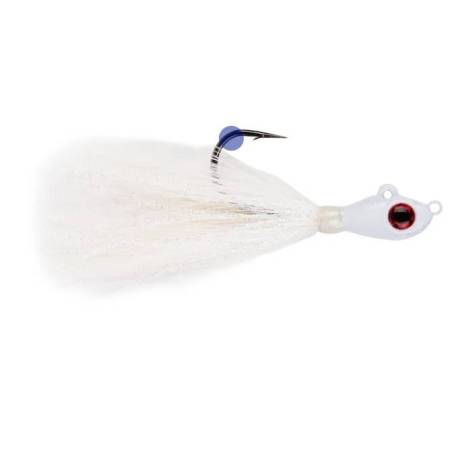 Jig MUSTAD Big Eye Bucktail White Crystal Flash 7g