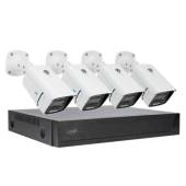 Kit supraveghere video PNI House IPMAX POE 3, NVR cu 4 porturi POE, ONVIF si 4 camere cu IP 3MP