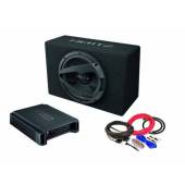 Pachet subwoofer auto HERTZ DBX 25.3 + amplificator HERTZ HCP 2 + kit de cabluri complet