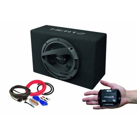 Pachet subwoofer auto HERTZ DBX 30.3 + amplificator STETSOM IR 280.1 + kit de cabluri complet