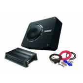 Pachet subwoofer AUDISON APBX 8 DS + amplificator HERTZ D Power1 + kit de cabluri complet