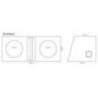 Incinta subwoofer universala, 2 x 250 mm, 2 x 35L - COD B1035sx2
