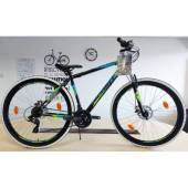 Bicicleta MTB-HT Sprint Active 29, negru mat/albastru/verde, 480 mm