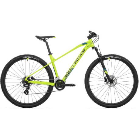 Bicicleta MTB-HT ROCK MACHINE Manhattan 40-29 29'' - Galben Neon/Negru/Albastru, L-19