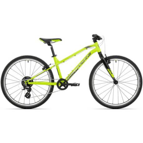 Bicicleta copii ROCK MACHINE Thunder 24 VB 24'' - Galben Fluo/Negru 12.5''