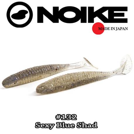 Shad NOIKE Ninja 3'', 7.6cm, 2.4g, culoare 132 Sexy Blue Shad, 9buc/plic