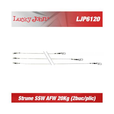 Struna LUCKY JOHN Leader SSW AFW 20kg, 30cm, 2buc/plic