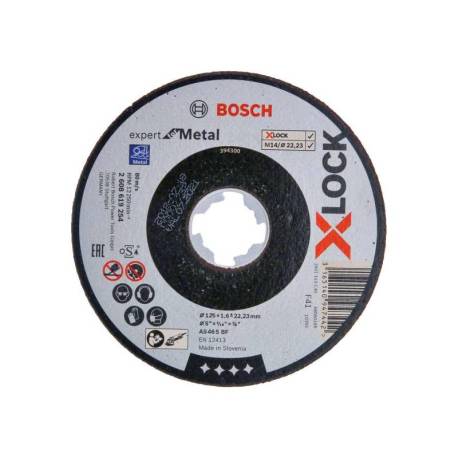 Disc pentru taiere metal BOSCH Exxpert cu X-Lock 125x.6mm