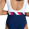 Costum baie dama SPEEDO Heritage Shoreline U Back bleumarin alb, 40