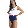 Costum baie dama SPEEDO Heritage Shoreline U Back bleumarin alb, 40