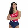 Costum baie dama SPEEDO Heritage Shoreline U-Back rosu bleumarin, 30