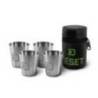 Set de paharele din inox DELPHIN RESET 4v1, 4x30ml