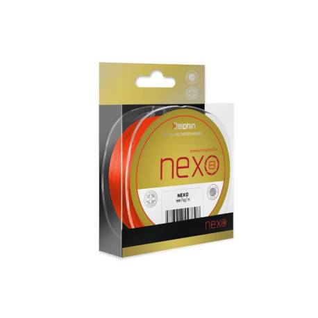 Fir textil DELPHIN Nexo 8 portocaliu fluo, 0.12mm, 7.5kg, 1300m