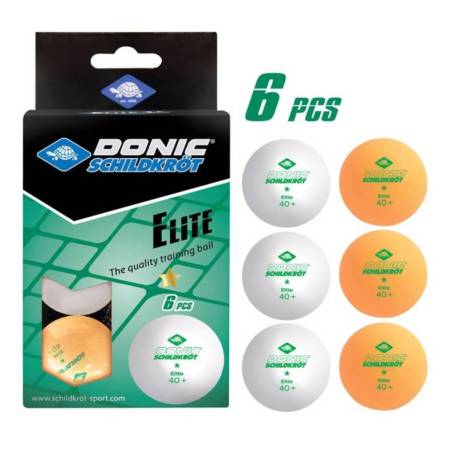 Set 6 mingi tenis de masa DONIC Elite 1*, 40mm