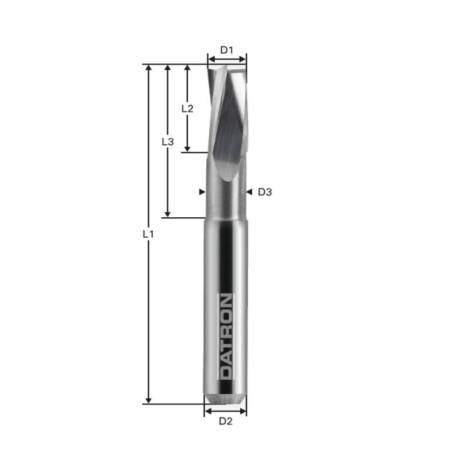 Freza cu 3 caneluri DATRON 0068056K, 6.0x6.0mm