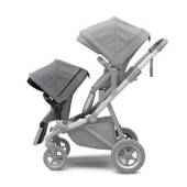 Carucior THULE Sleek Sibling Seat Grey Melange pentru 2 copii 