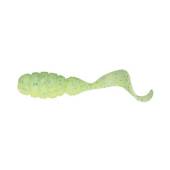 Vierme JACKALL Good Meal Grub 3.8cm, Hot Lime/Glow Chartreuse, 8buc/plic