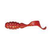 Vierme JACKALL Good Meal Grub 3.8cm, Red Glow Flake, 8buc/plic