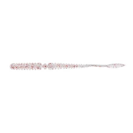 Vierme JACKALL Peke Ring 2.7", 6.85cm, culoare Clear Red Flake 8buc/plic