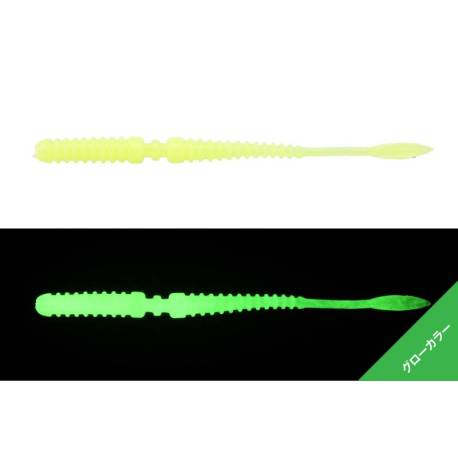 Vierme JACKALL Peke Ring 2.7", 6.85cm, culoare Glow Chartreuse 8buc/plic