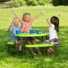 Masa de picnic ovala pentru copii LIFETIME, verde, 3-8 ani