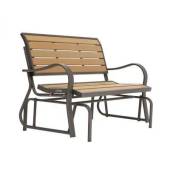 Banca culisanta LIFETIME Glider Bench Walnut Brown 125x72x85cm