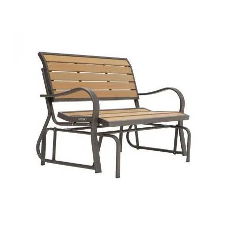 Banca culisanta LIFETIME Glider Bench Walnut Brown 125x72x85cm