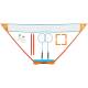 Set de badminton GET & GO Instant