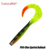 Naluca LUCKY JOHN Kubira Fire Tail 7", 18cm, culoare PG41 Olive Spotted Bullhead