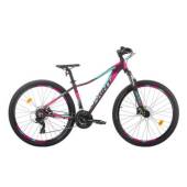 Bicicleta MTB-HT SPRINT Maverick Lady 27.5, violet mat/roz neon, cadru 400 mm