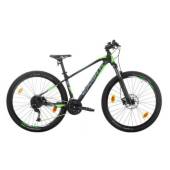 Bicicleta MTB-HT Sprint Apolon Pro 27.5, negru/verde neon, 400mm