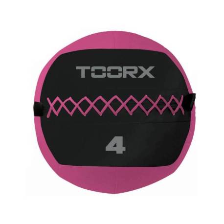 Minge de perete TOORX Soft Wall Ball, Roz/Negru, 4kg