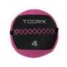 Minge de perete TOORX Soft Wall Ball, Roz/Negru, 4kg