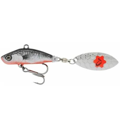 Spinner bait SAVAGE GEAR 3D Sticklebait Tailspin 6.5cm, 9g, culoare Black Red