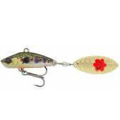 Spinner bait SAVAGE GEAR 3D Sticklebait Tailspin 6.5cm, 9g, culoare Brown Trout Smolt