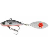 Spinner bait SAVAGE GEAR 3D Sticklebait Tailspin 8cm, 18g, culoare Black Red