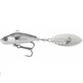 Spinner bait SAVAGE GEAR 3D Sticklebait Tailspin 8cm, 18g, culoare Black Silver