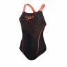 Costum inot femei Speedo Medley Medalist negru portocaliu