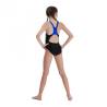 Costum inot fete - SPEEDO Digital Placement, negru/albastru, 9-10