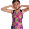 Costum inot fete - SPEEDO Digital Placement, negru/roz, 11-12