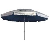 Umbrela plaja Maui & Sons XL 220 cm, Argintiu/Bleumarin