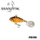 Spinnertail MANYFIK PePe 3D 12g 2.7cm culoare P016 Gold