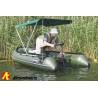 Bimini top ALLROUNDMARIN Sunworld 2, verde, latime 140-165cm, inaltime 110cm, lungime 180cm