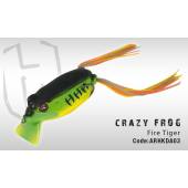 Broasca HERAKLES Crazy Frog 7cm, 13g, culoare Fire Tiger, 5buc/plic