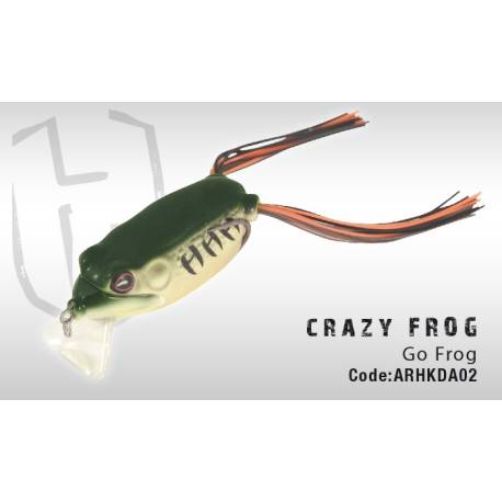 Broasca HERAKLES Crazy Frog 7cm, 13g, culoare Go Frog
