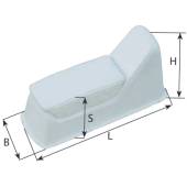 Consola centrala pentru RIB ALLROUNDMARIN Jockey 174x49x70cm