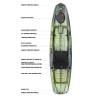 Caiac de pescuit PELICAN Catch Classic 120 Lightning, 3.56m, 1 persoana