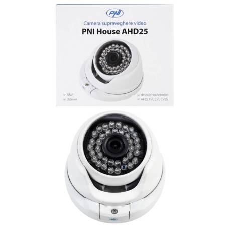 Camera supraveghere video PNI House AHD25 5MP, dome