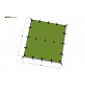 Tenda DD HAMMOCKS Tarp Bancha Green, 3x3m, UV50+