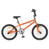 Bicicleta BMX VELORS Rocker V2016A, roti 20", frane V-Brake, cadru portocaliu cu design negru